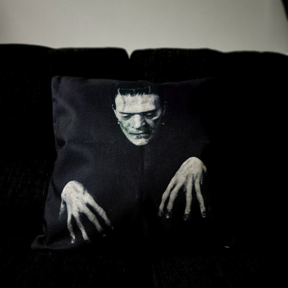 Frankenstein Graphic Throw Pillow